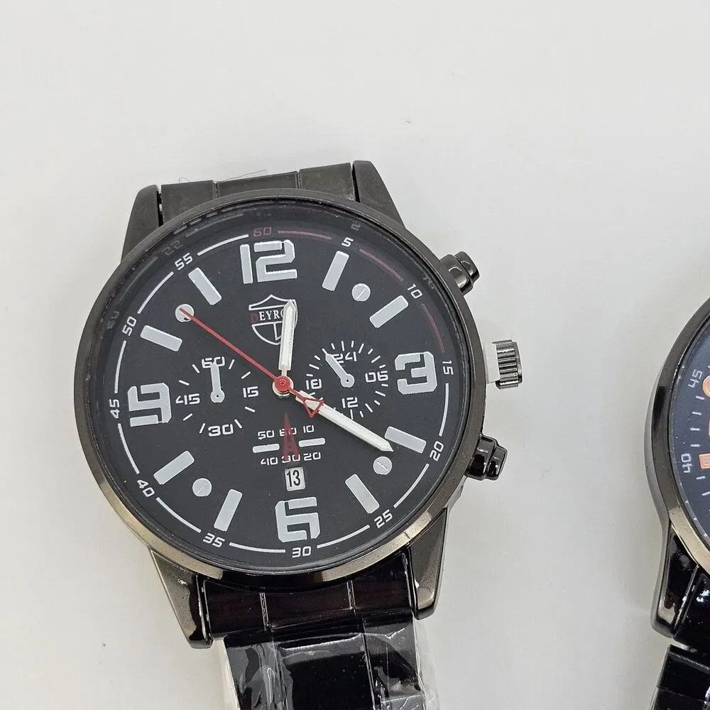 Set of 2 NEW Men's Watches Good For Birthday‎ Graduation Gifts Men's Watch